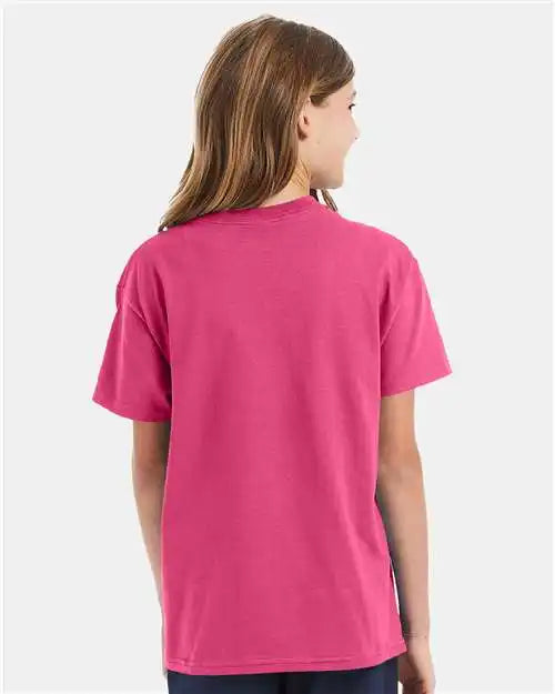Hanes 5450 Authentic Youth T-shirt - Wow Pink