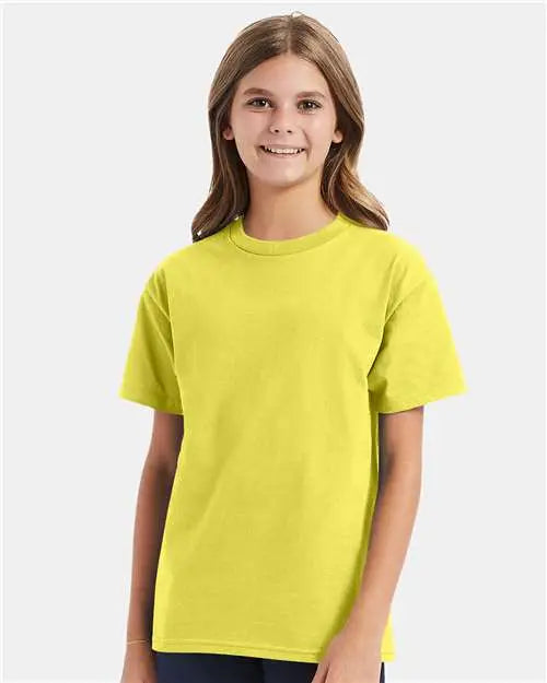 Hanes 5450 Authentic Youth T-shirt - Yellow
