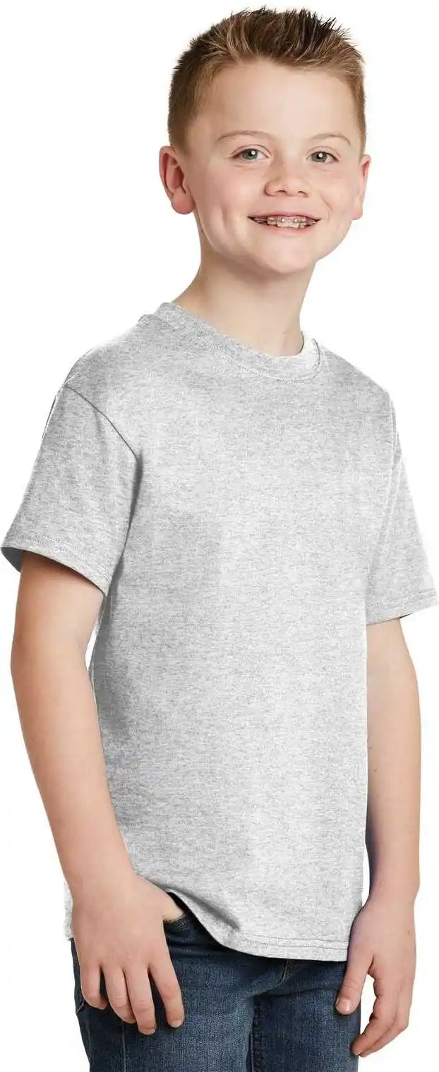 Hanes 5450 Youth Tagless 100% Cotton t Shirt Ash