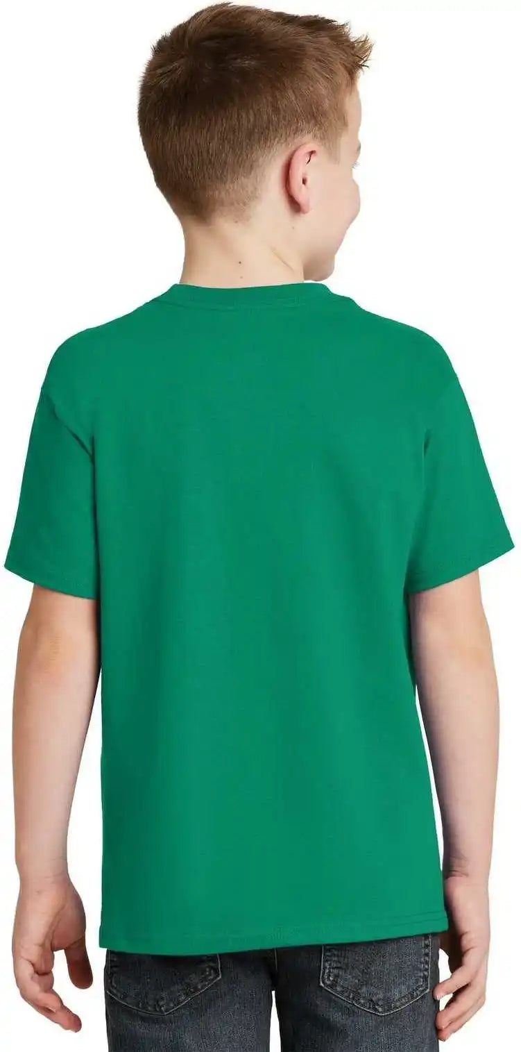 Hanes 5450 Youth Tagless 100% Cotton t Shirt Kelly Green
