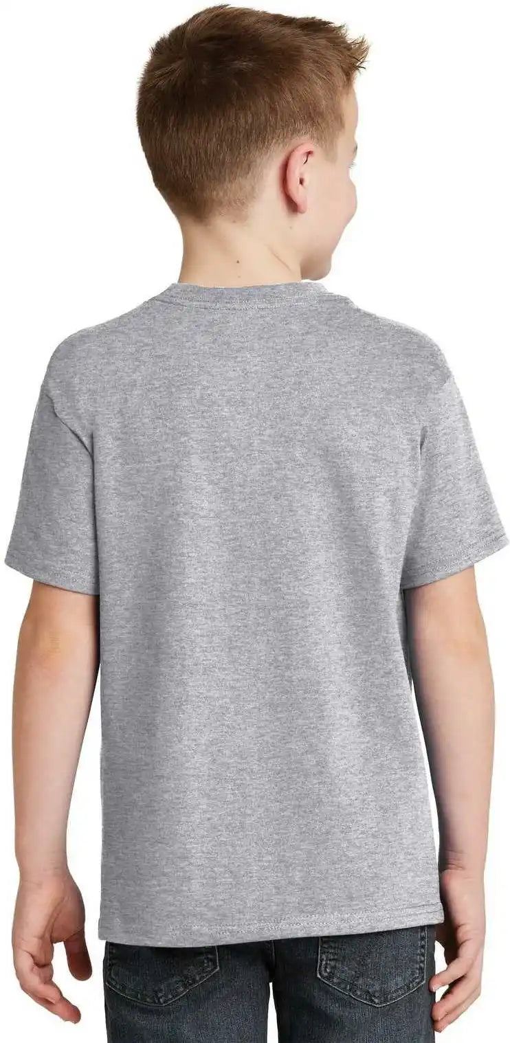 Hanes 5450 Youth Tagless 100% Cotton t Shirt Light Steel