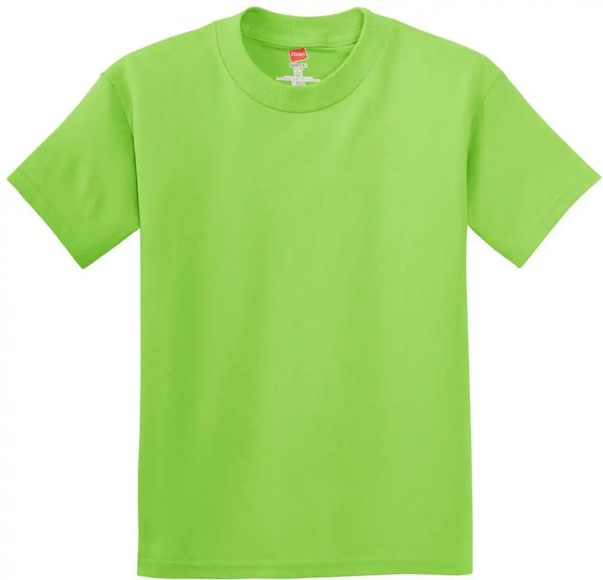 Hanes 5450 Youth Tagless 100% Cotton T-shirt - Lime
