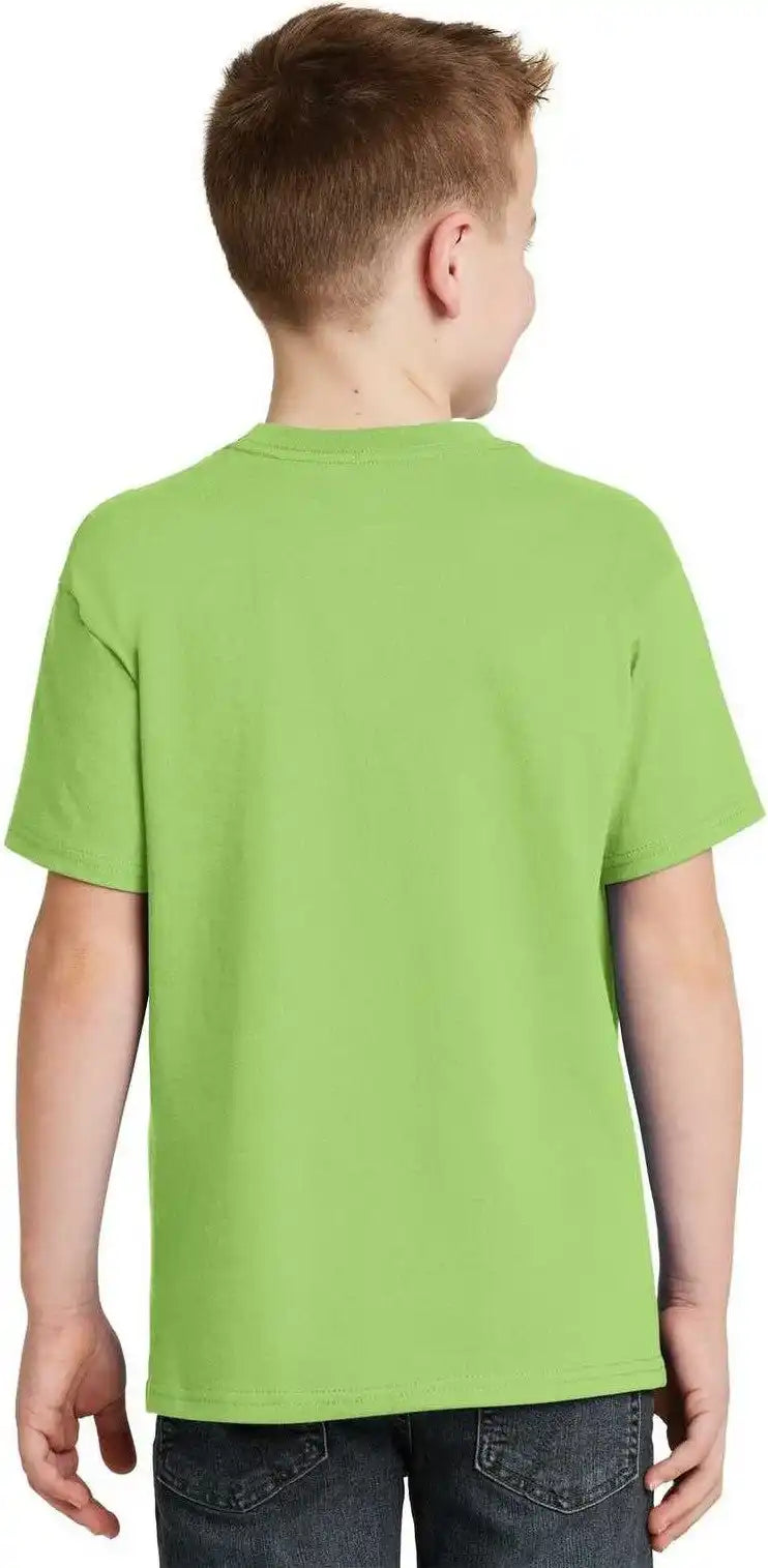 Hanes 5450 Youth Tagless 100% Cotton T-shirt - Lime