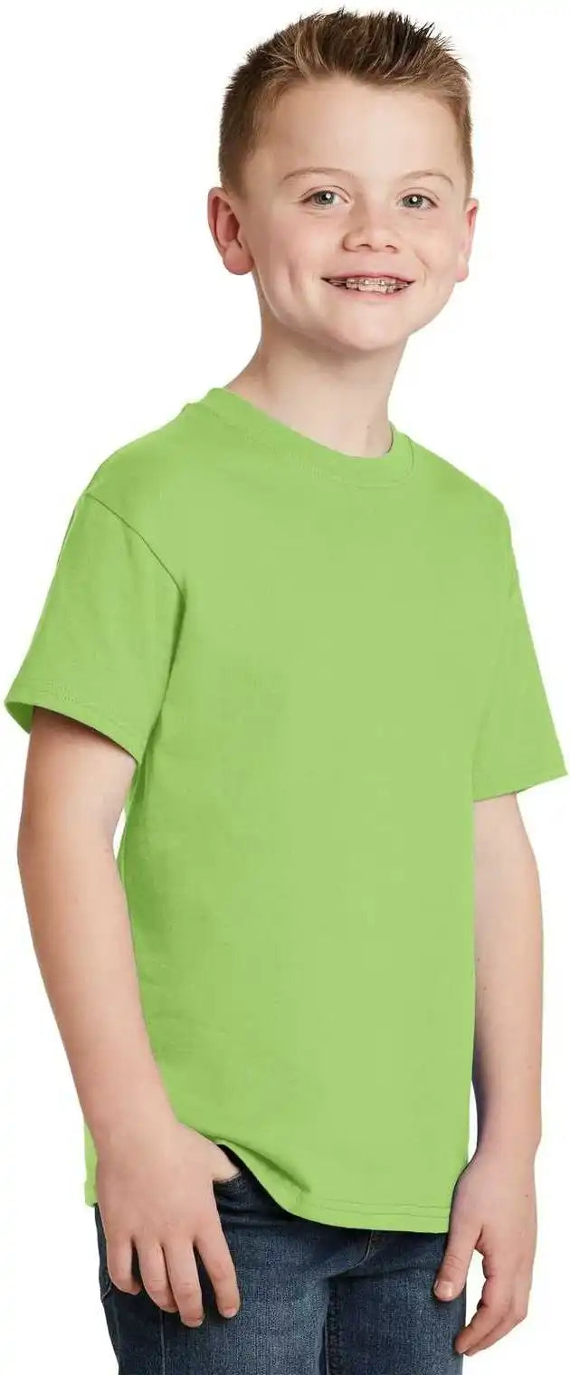 Hanes 5450 Youth Tagless 100% Cotton T-shirt - Lime
