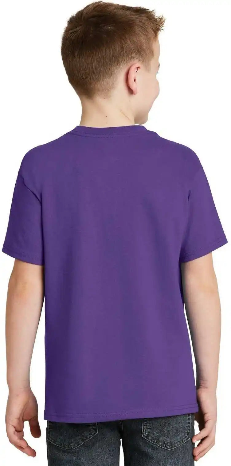 Hanes 5450 Youth Tagless 100% Cotton t Shirt Purple