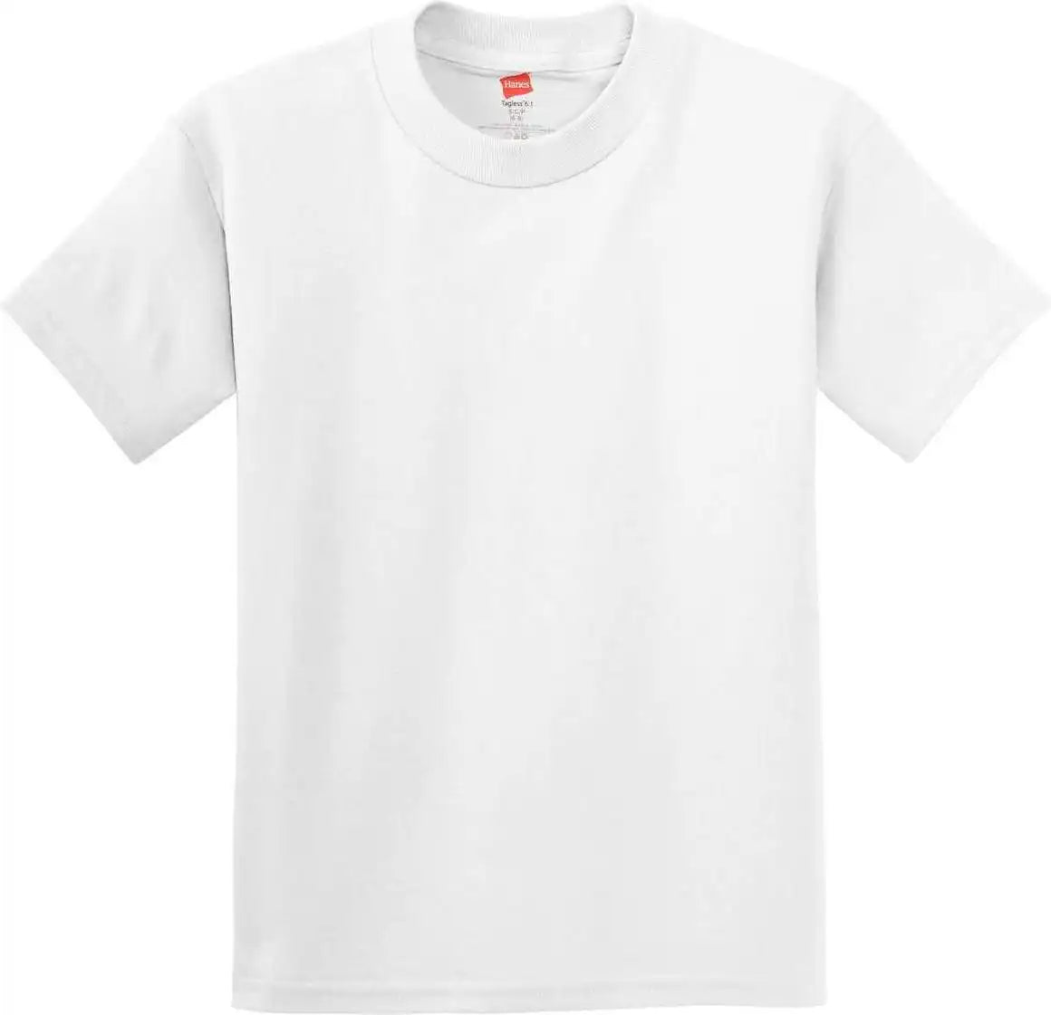Hanes 5450 Youth Tagless 100% Cotton t Shirt White