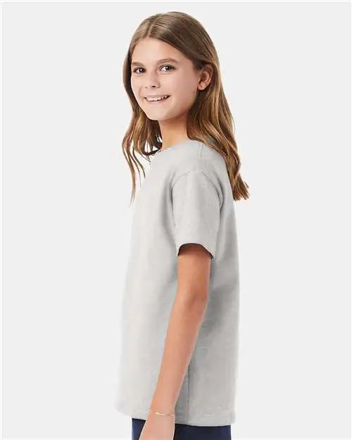 Hanes 5480 Essential-t Youth T-shirt - Ash