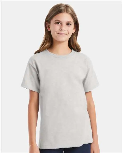 Hanes 5480 Essential-t Youth T-shirt - Ash