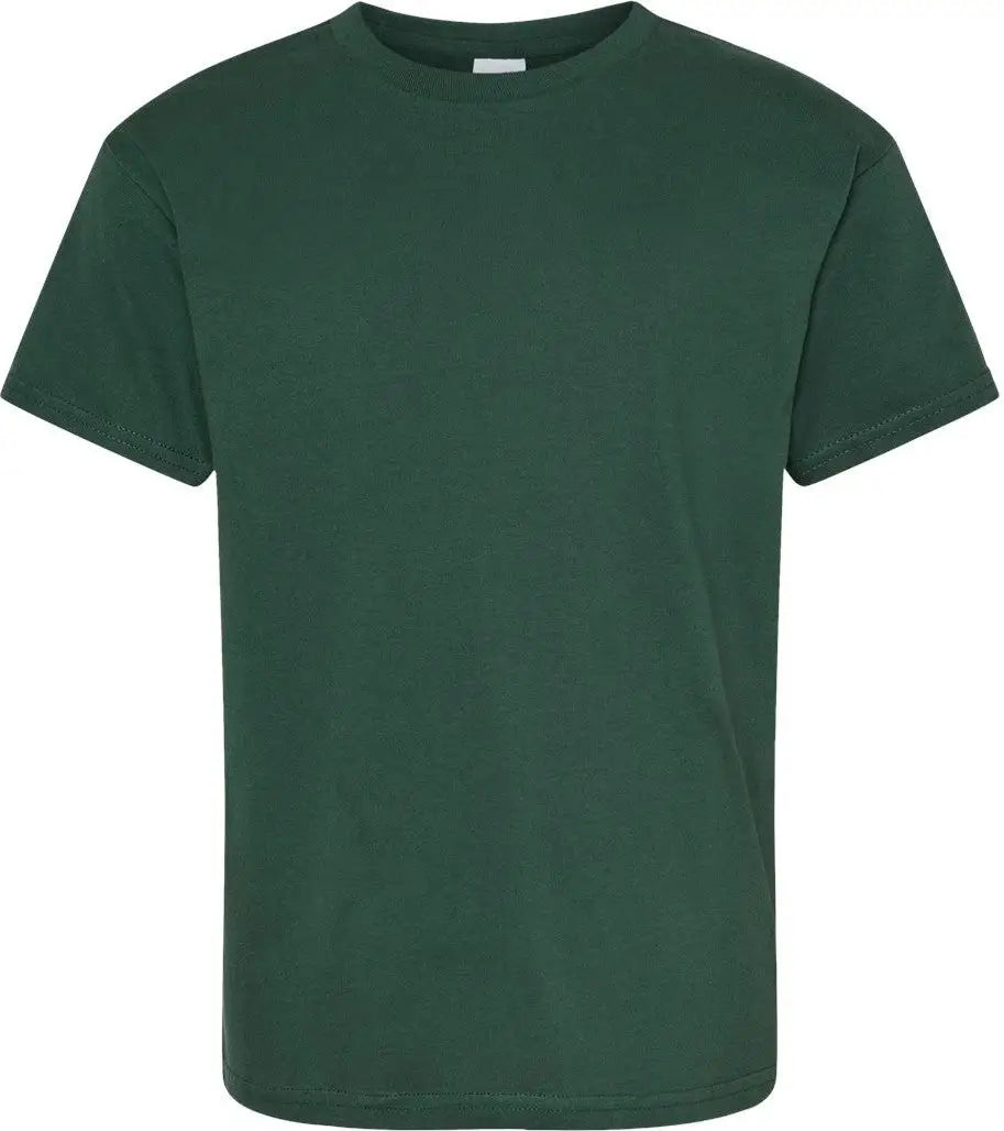 Hanes 5480 Essential-t Youth T-shirt - Athletic Dark Green - Forest / Xs