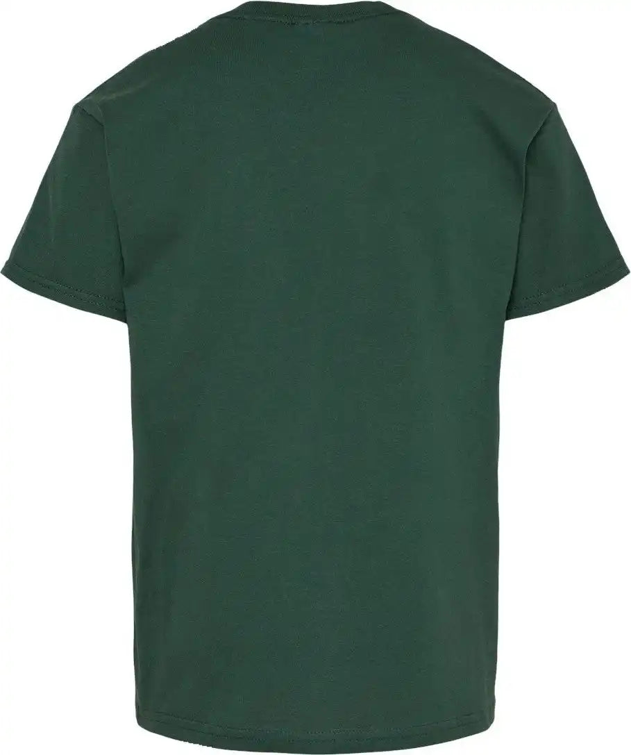 Hanes 5480 Essential-t Youth T-shirt - Athletic Dark Green - Xs