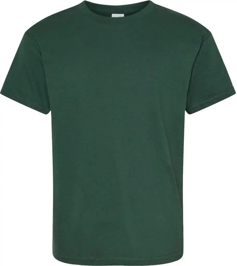 Hanes 5480 Essential-t Youth T-shirt - Athletic Dark Green - Xs