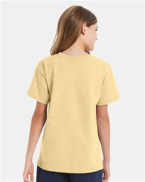 Hanes 5480 Essential-t Youth T-shirt - Athletic Gold