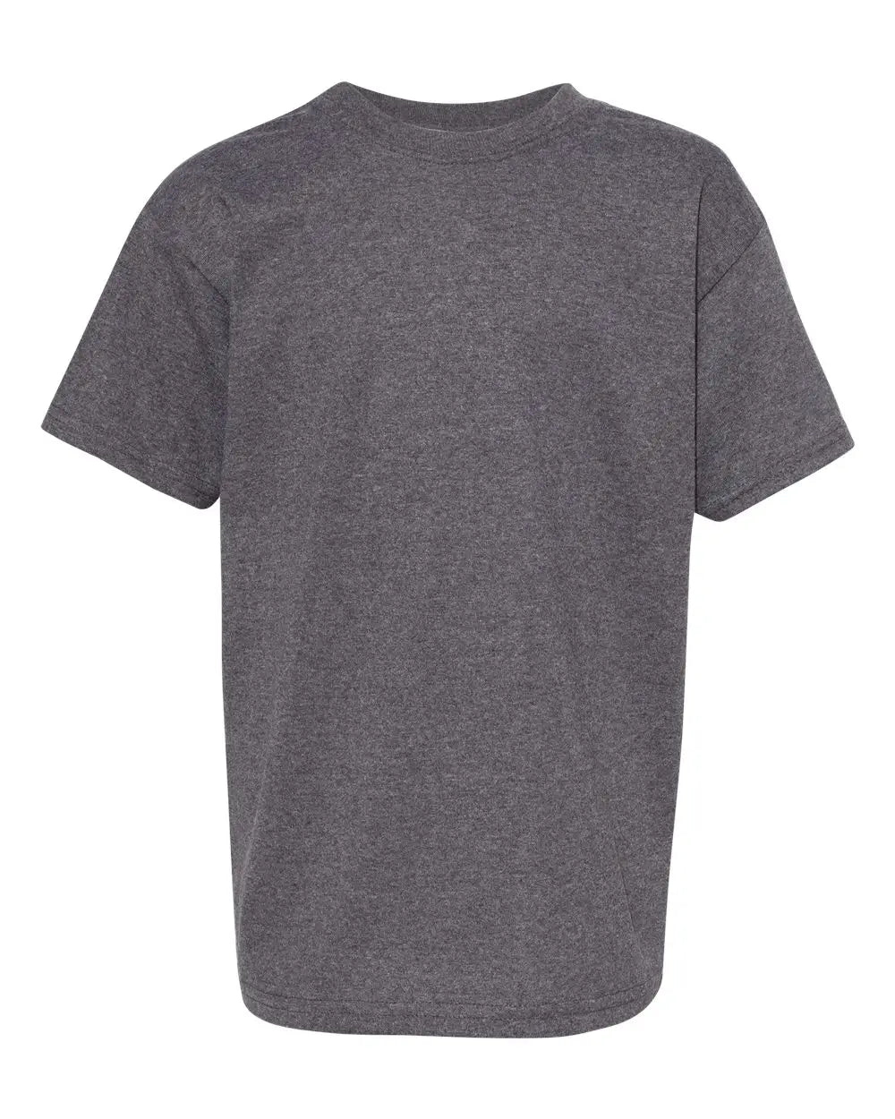 Hanes 5480 Essential-t Youth T-shirt - Charcoal Heather - Dark Gray / Xs