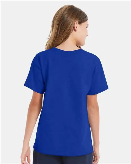 Hanes 5480 Essential-t Youth T-shirt - Deep Royal
