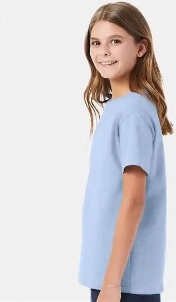 Hanes 5480 Essential-t Youth T-shirt - Light Blue