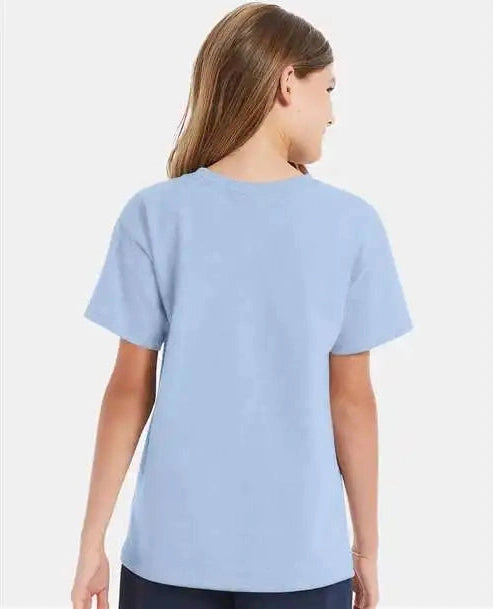 Hanes 5480 Essential-t Youth T-shirt - Light Blue
