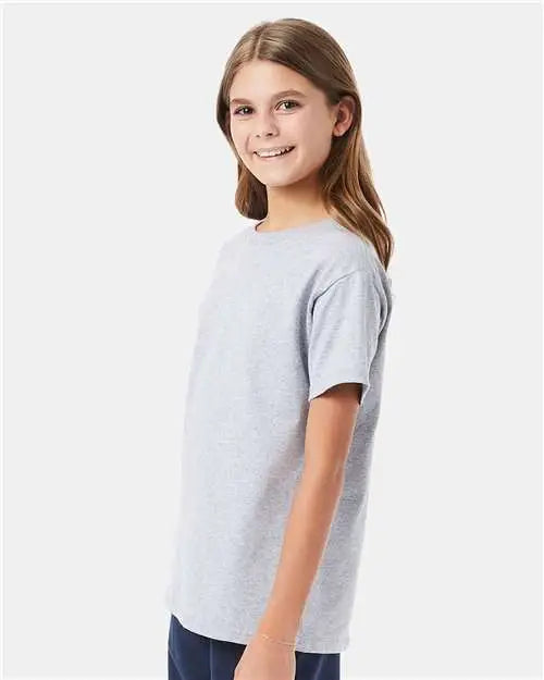 Hanes 5480 Essential-t Youth T-shirt - Light Steel