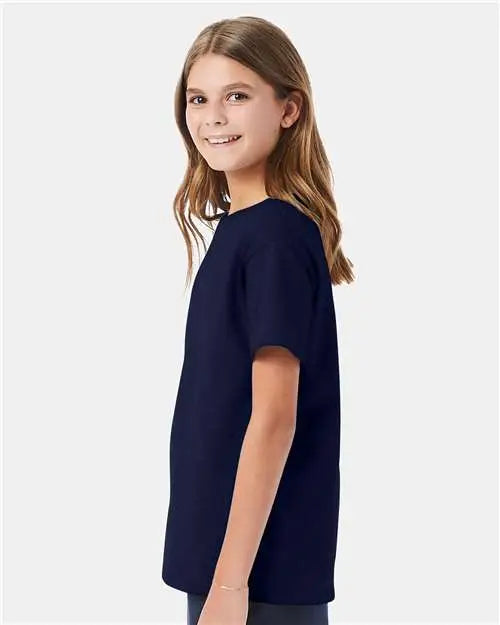 Hanes 5480 Essential-t Youth T-shirt - Navy
