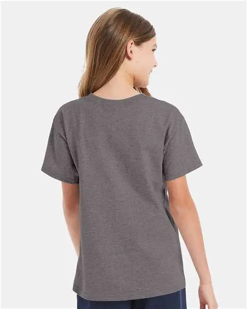 Hanes 5480 Essential-t Youth T-shirt - Oxford Grey
