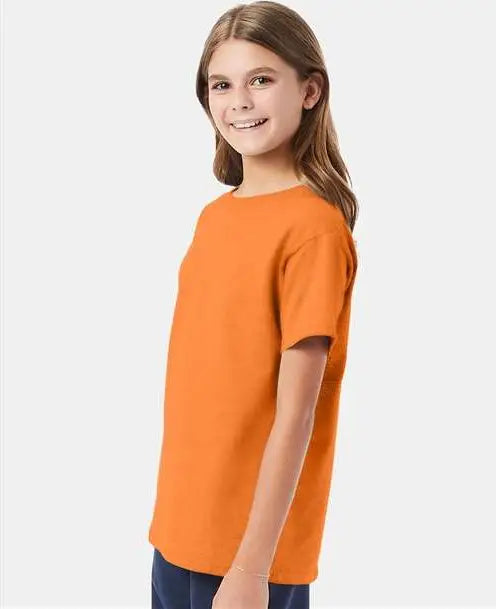 Hanes 5480 Essential-t Youth T-shirt - Tennessee Orange