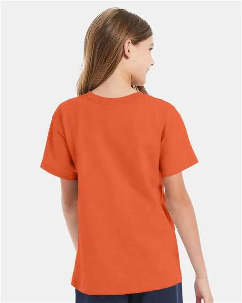 Hanes 5480 Essential-t Youth T-shirt - Texas Orange