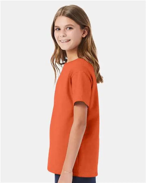 Hanes 5480 Essential-t Youth T-shirt - Texas Orange
