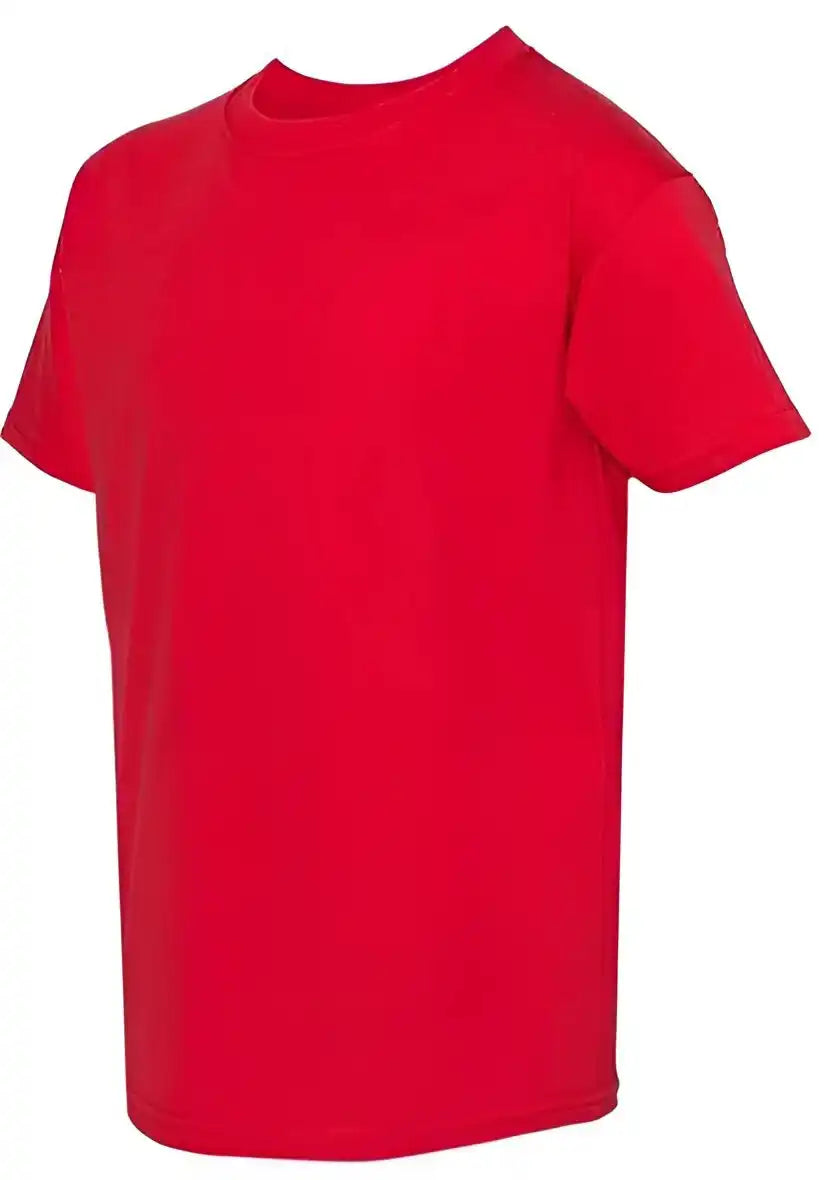 Hanes 5480 Essential t Youth Short Sleeve Shirt Athletic Red
