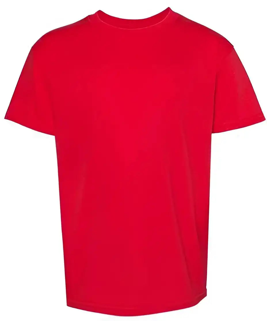 Hanes 5480 Essential t Youth Short Sleeve Shirt Athletic Red