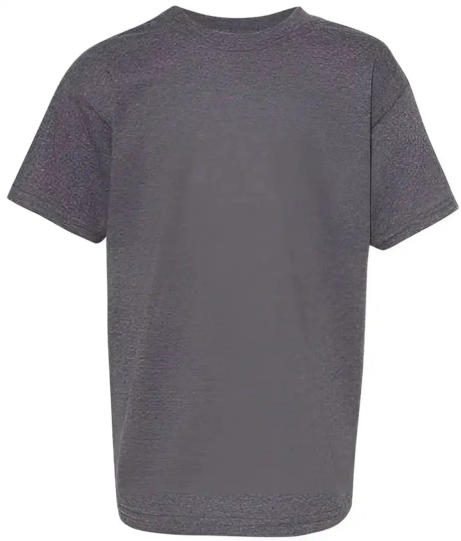Hanes 5480 Essential-t Youth Short Sleeve T-shirt - Charcoal Heather