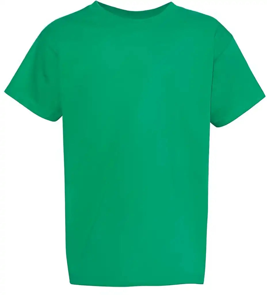 Hanes 5480 Essential t Youth Short Sleeve Shirt Kelly Green