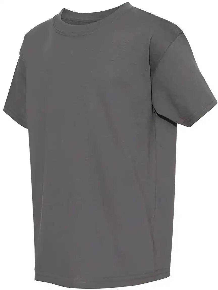 Hanes 5480 Essential t Youth Short Sleeve Shirt Smoke Grey