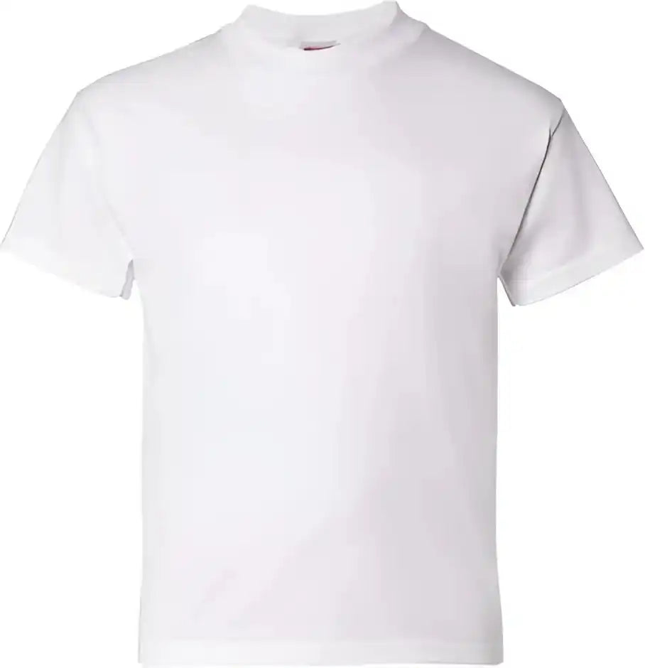 Hanes 5480 Essential t Youth Short Sleeve Shirt White