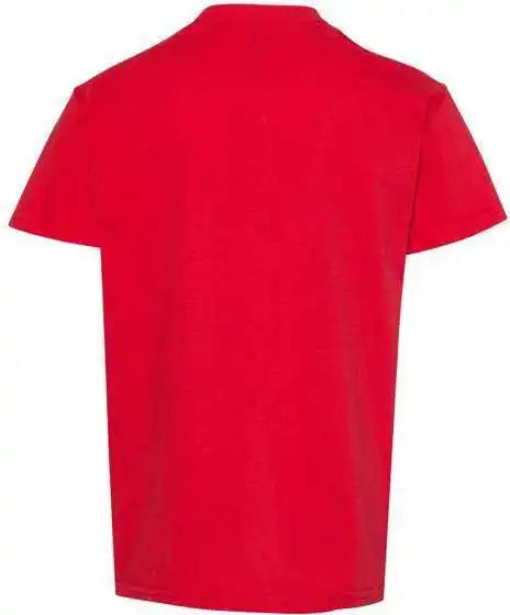 Hanes 5480 Essential t Youth Short Sleeve Shirt Athletic Red