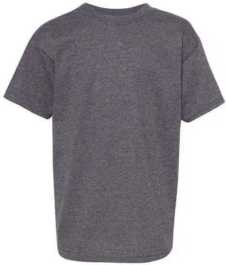 Hanes 5480 Essential t Youth Short Sleeve Shirt Charcoal Heather