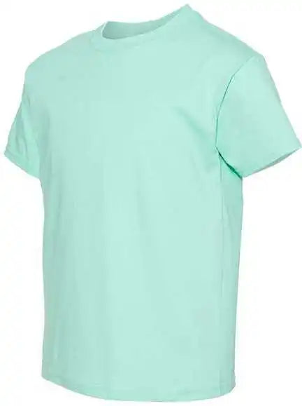 Hanes 5480 Essential t Youth Short Sleeve Shirt Clean Mint