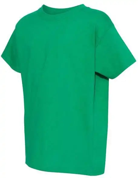 Hanes 5480 Essential t Youth Short Sleeve Shirt Kelly Green