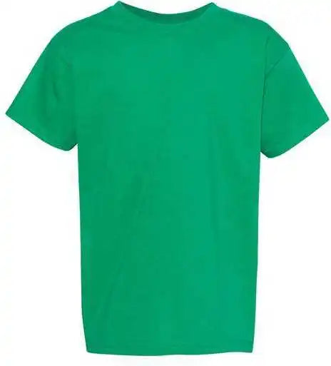 Hanes 5480 Essential t Youth Short Sleeve Shirt Kelly Green