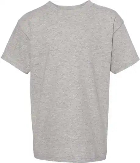 Hanes 5480 Essential t Youth Short Sleeve Shirt Oxford Grey