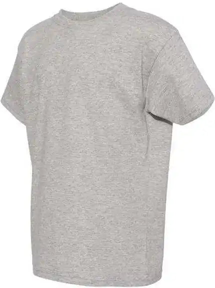 Hanes 5480 Essential t Youth Short Sleeve Shirt Oxford Grey