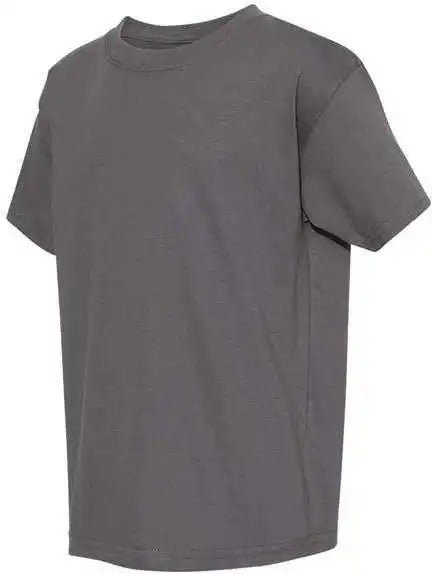 Hanes 5480 Essential t Youth Short Sleeve Shirt Smoke Grey