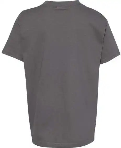 Hanes 5480 Essential t Youth Short Sleeve Shirt Smoke Grey