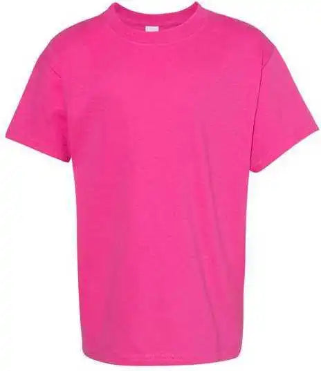 Hanes 5480 Essential t Youth Short Sleeve Shirt Wow Pink