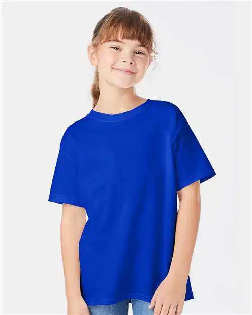 Hanes 5480 Essential t Youth Shirt Athletic Royal