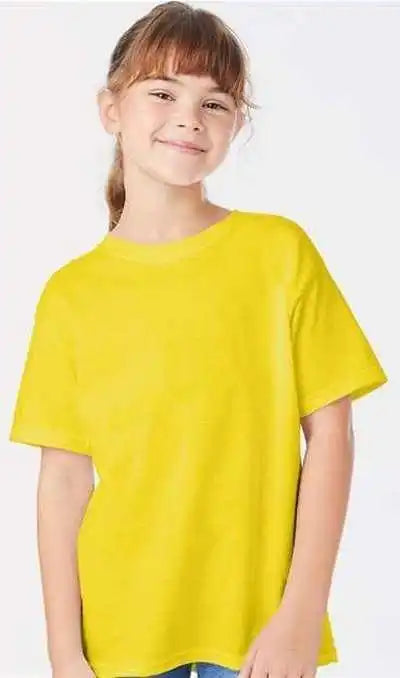 Hanes 5480 Essential-t Youth T-shirt - Athletic Yellow