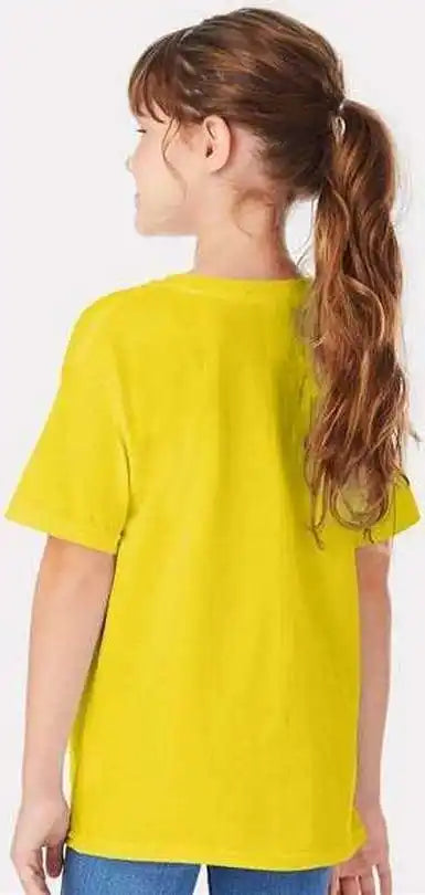 Hanes 5480 Essential t Youth Shirt Athletic Yellow