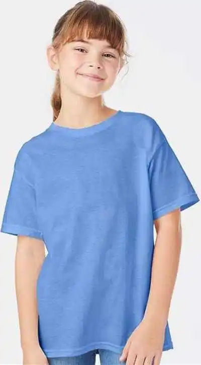 Hanes 5480 Essential t Youth Shirt Carolina Blue