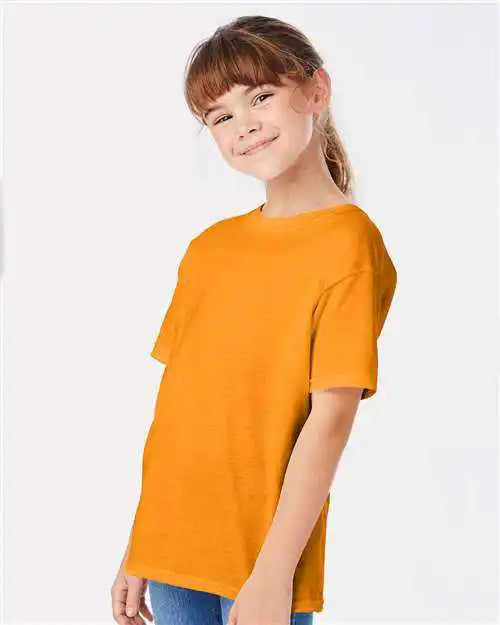Hanes 5480 Essential t Youth Shirt Tennessee Orange