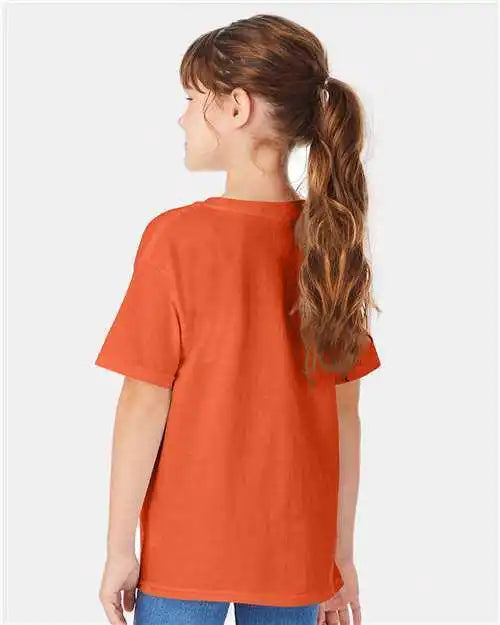 Hanes 5480 Essential-t Youth T-shirt - Texas Orange