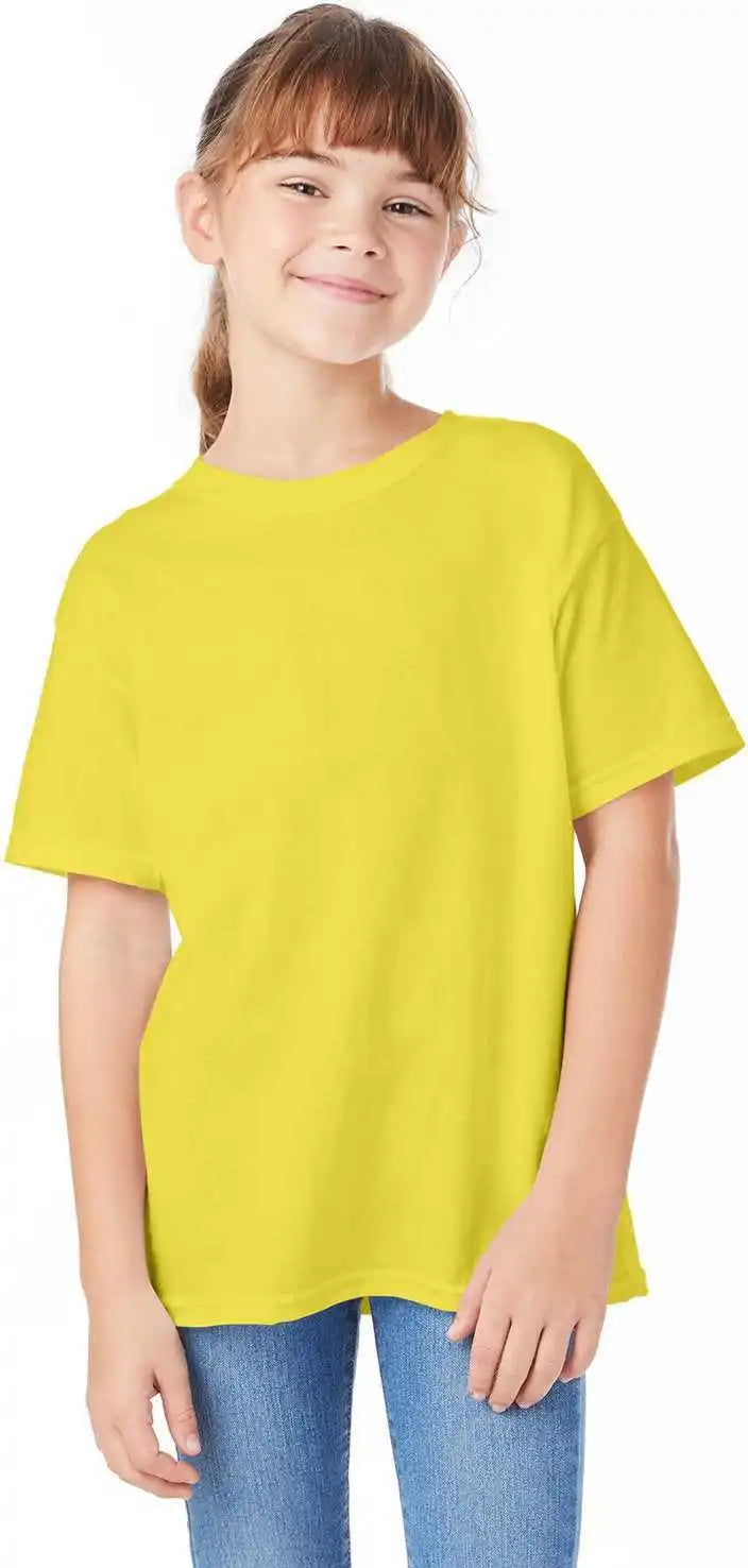 Hanes 5480 Essential-t Youth T-shirt - Yellow