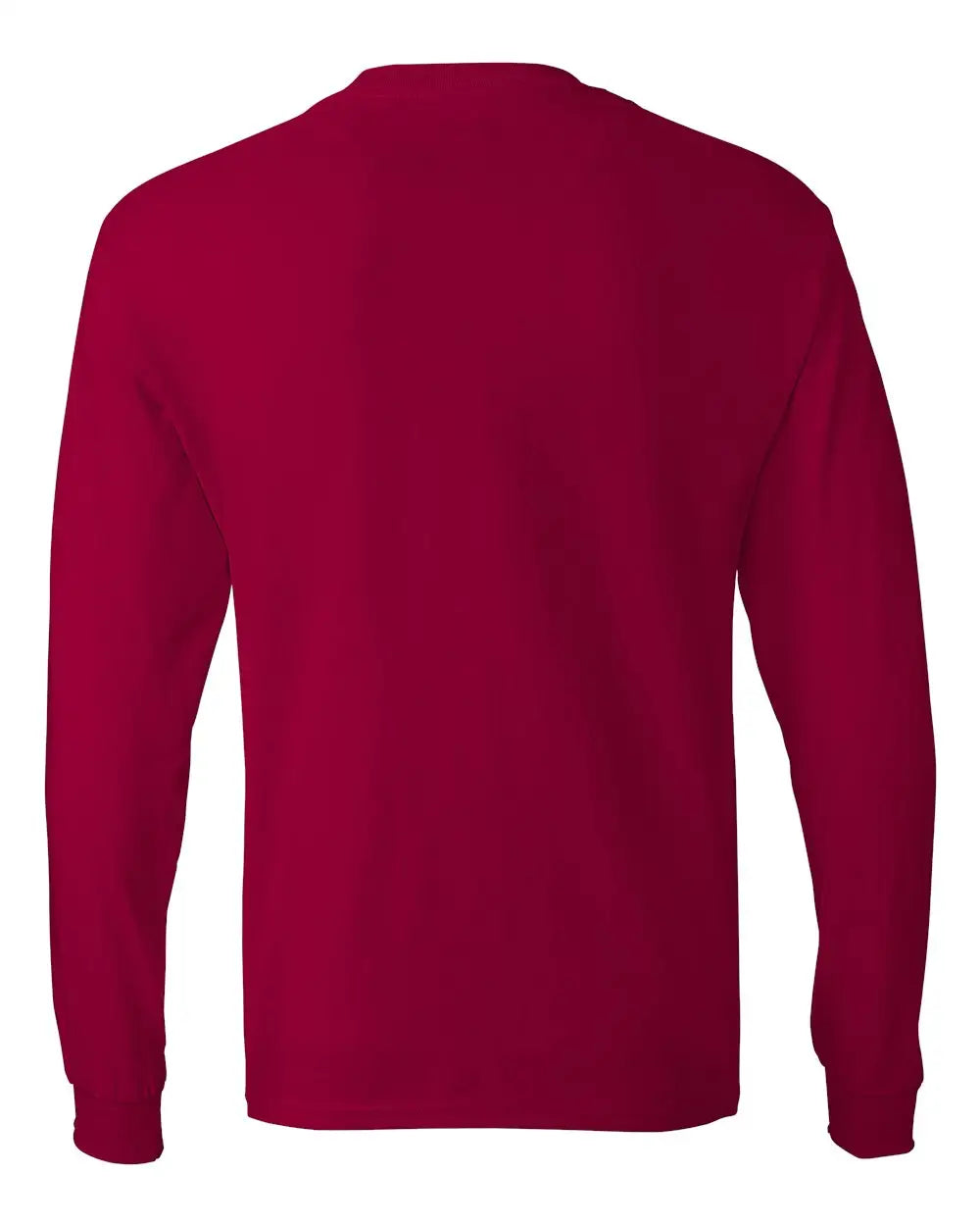 Hanes 5586 Authentic Long Sleeve T-shirt - Deep Red